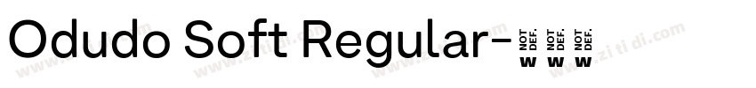 Odudo Soft Regular字体转换